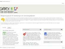 Tablet Screenshot of indexhelp.se